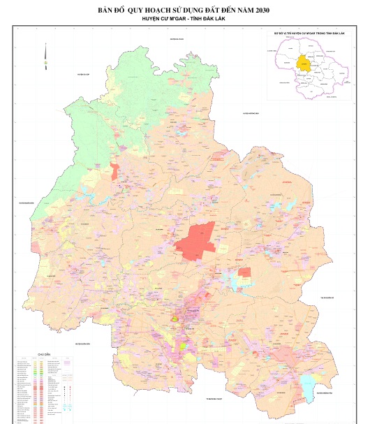 Quyết định phê duyệt Quy hoạch sử dụng đất đến năm 2030 huyện Cư M’gar, tỉnh Đắk Lắk