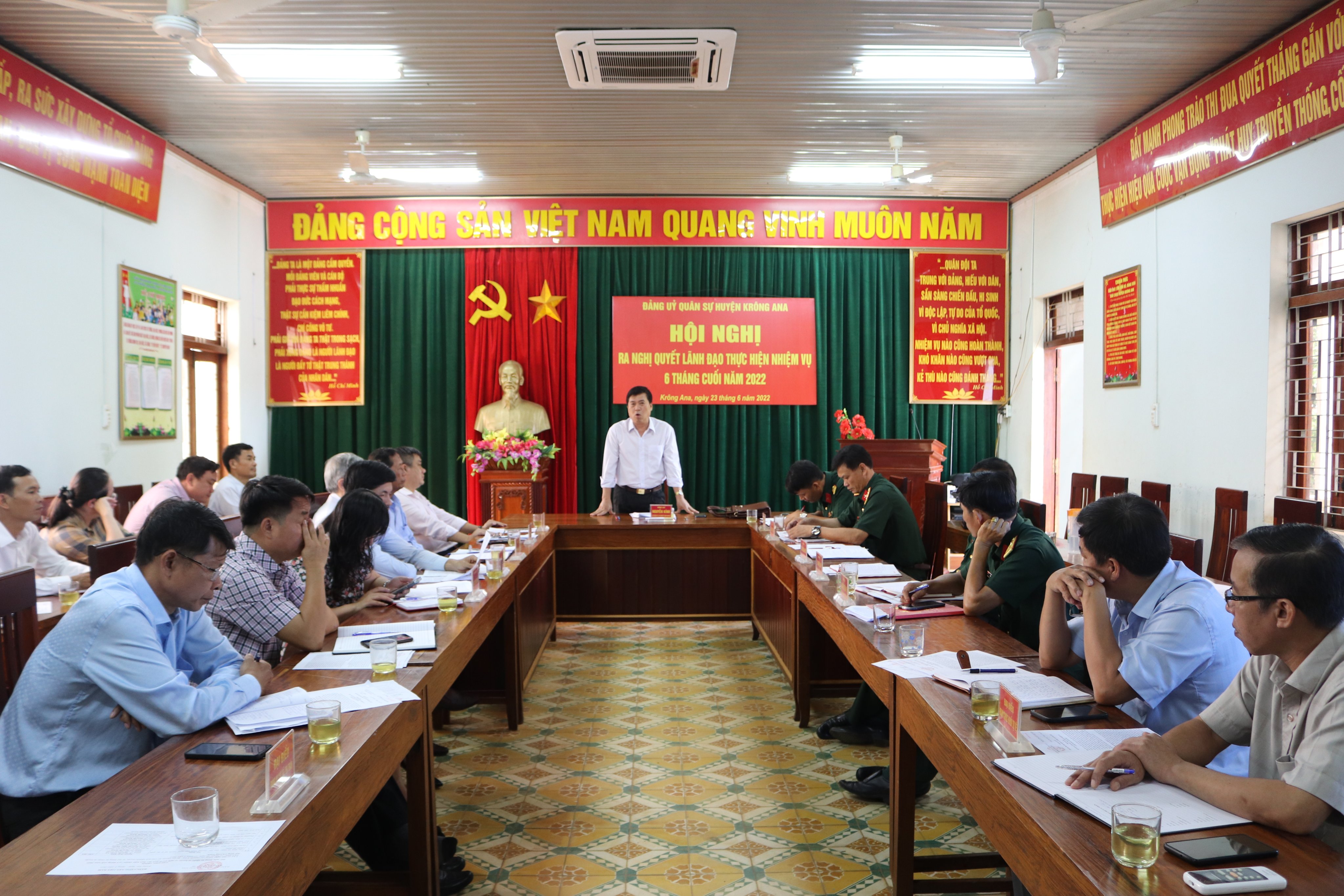 Đảng ủy Quân sự huyện Krông Ana ra Nghị quyết lãnh đạo thực hiện nhiệm vụ 6 tháng cuối năm 2022.