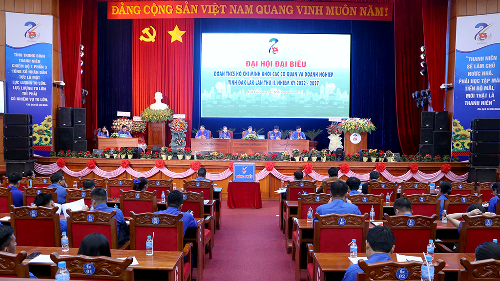 Phiên thứ nhất đại hội đại biểu Đoàn TNCS Hồ Chí Minh Khối các cơ quan và doanh nghiệp tỉnh lần thứ II, nhiệm kỳ 2022 – 2027