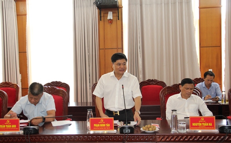 Thường trực Tỉnh ủy làm việc với Đoàn công tác của Hội Nhà báo Việt Nam