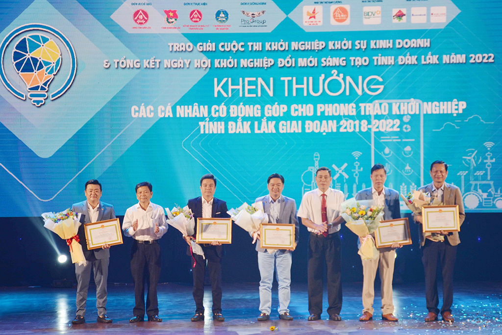 Trao giải Cuộc thi Khởi nghiệp, khởi sự kinh doanh tỉnh Đắk Lắk năm 2022