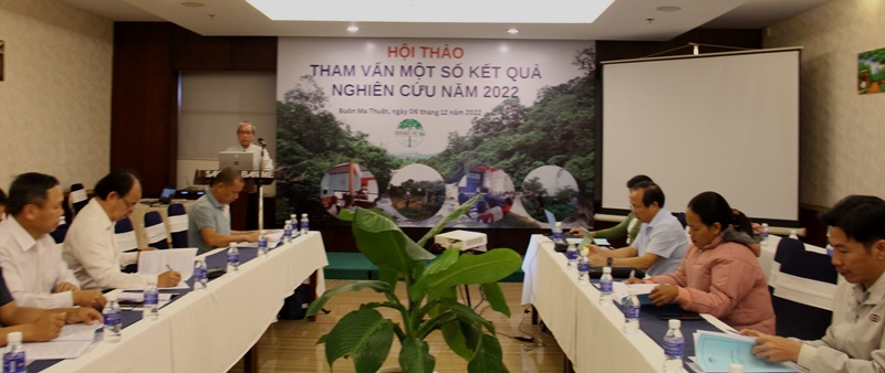 Hội thảo tham vấn một số kết quả nghiên cứu của Tropenbos Việt Nam năm 2022