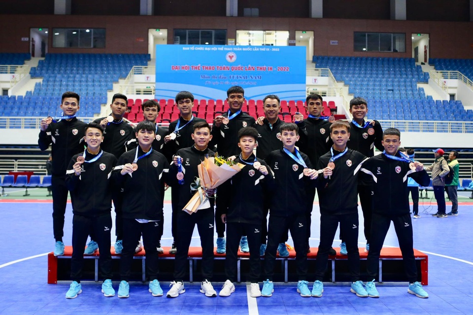 Đội tuyển Futsal Đắk Lắk giành huy chương đồng Đại hội Thể thao toàn quốc 2022