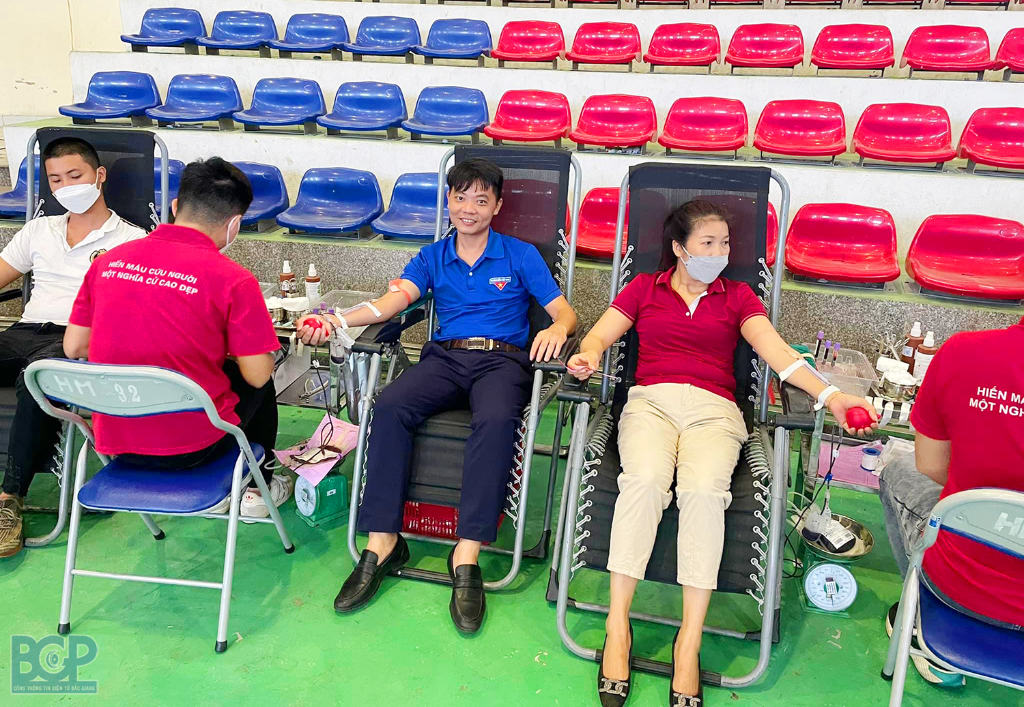 Công tác vận động hiến máu tình nguyện năm 2023.