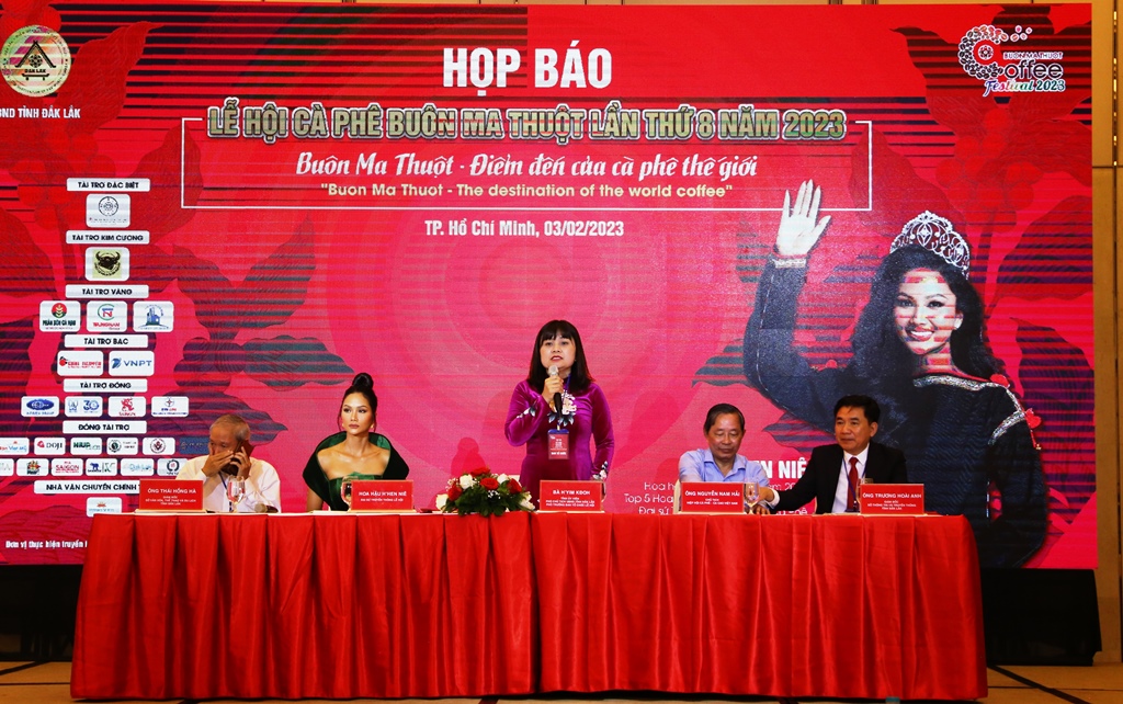 Họp báo về Lễ hội Cà phê Buôn Ma Thuột lần thứ 8 năm 2023 – Tại TP. Hồ Chí Minh
