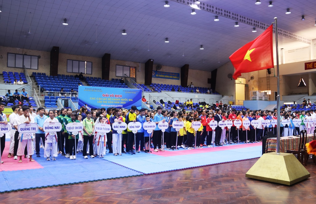 Hơn 1.000 vận động viên tham dự Giải vô địch các câu lạc bộ Karate quốc gia năm 2023