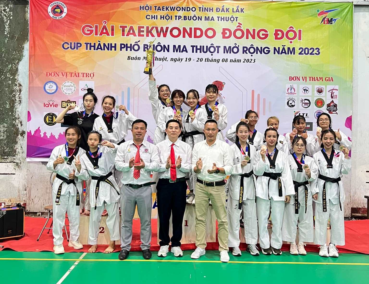 192 võ sĩ tranh tài tại Giải Taekwondo đồng đội, Cúp TP. Buôn Ma Thuột mở rộng năm 2023
