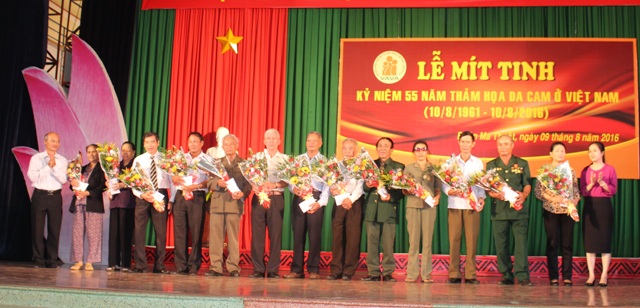 Lễ mít tinh kỷ niệm 55 năm thảm họa da cam ở Việt Nam.