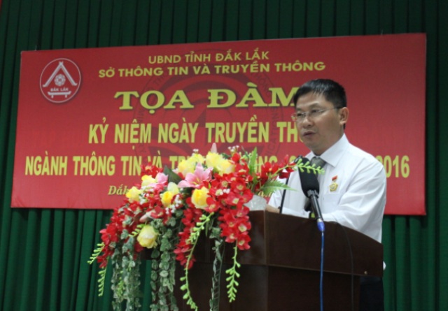 Tọa đàm kỷ niệm Ngày truyền thống ngành Thông tin và Truyền thông năm 2016.