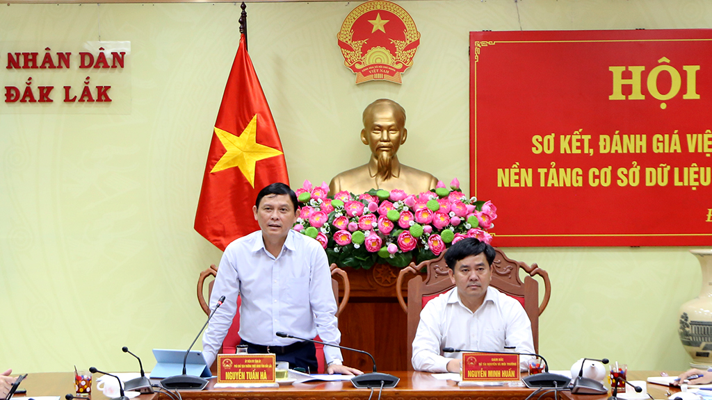 Sơ kết việc triển khai xây dựng nền tảng cơ sở dữ liệu đất đai trên địa bàn tỉnh