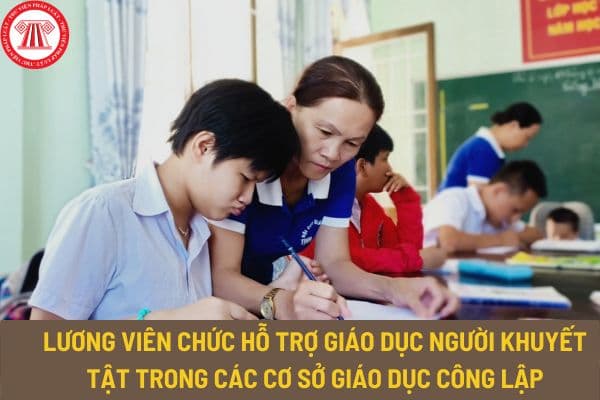 Quy định mã số, tiêu chuẩn chức danh nghề nghiệp và xếp lương viên chức hỗ trợ giáo dục người khuyết tật trong các cơ sở giáo dục công lập