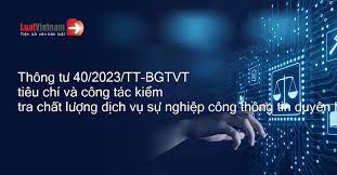 Triển khai Thông tư số 40/2023/TT-BGTVT của Bộ trưởng Bộ Giao thông vận tải