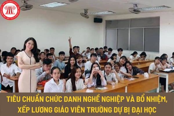 Quy định mã số, tiêu chuẩn chức danh nghề nghiệp và bổ nhiệm, xếp lương giáo viên trường dự bị đại học