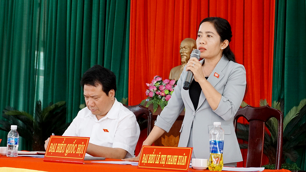Đoàn đại biểu Quốc hội tỉnh tiếp xúc cử tri tại huyện Krông Búk