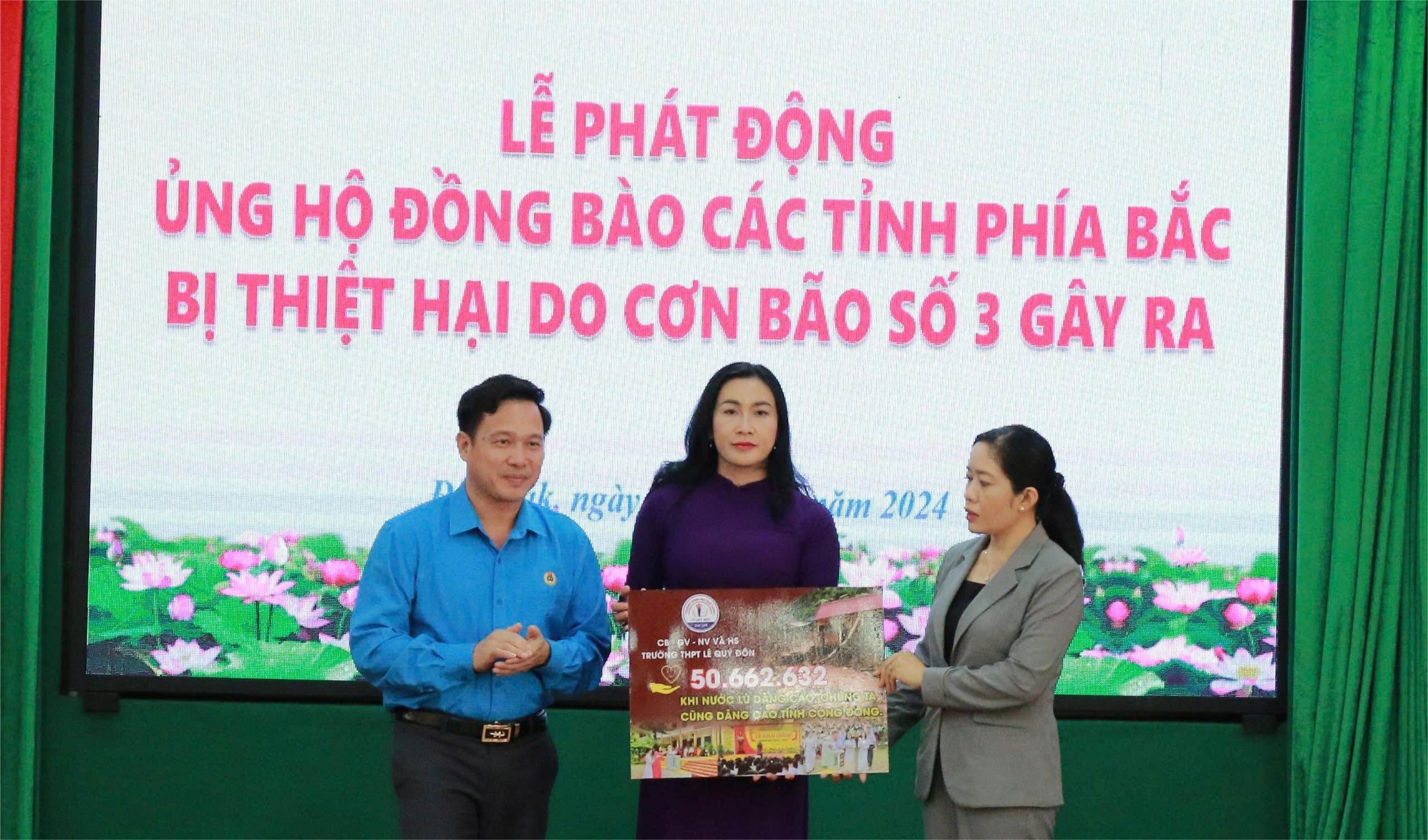 Ngành Giáo dục và Đào tạo tỉnh Đắk Lắk phát động phong trào ủng hộ đồng bào các tỉnh phía Bắc bị thiệt hại do bão số 3