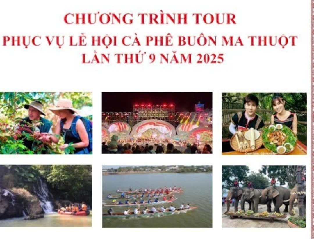 Tuyên truyền Chương trình Tour du lịch phục vụ Lễ hội Cà phê Buôn Ma Thuột lần thứ 9 năm 2025