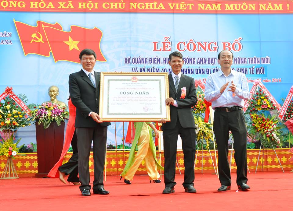 Quảng Điền – xã điểm trong xây dựng nông thôn mới của huyện Krông Ana.