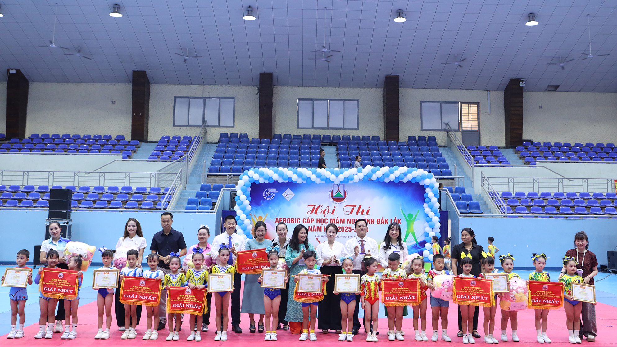 Bế mạc Hội thi Aerobic cấp học Mầm non tỉnh Đắk Lắk, năm học 2025 – 2026
