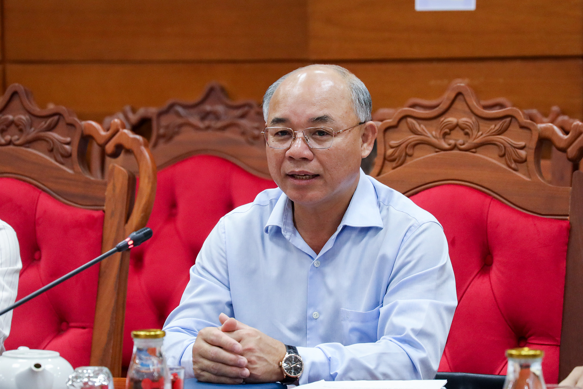 UBND tỉnh làm việc với Đoàn công tác Bộ Tài chính về giải ngân vốn Dự án cao tốc Khánh Hòa - Buôn Ma Thuột.