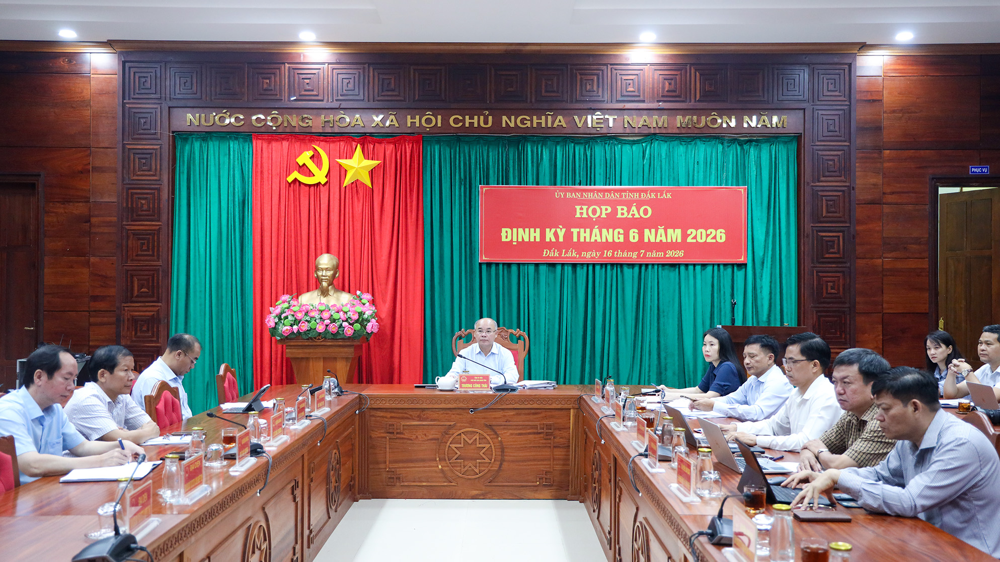 UBND tỉnh Đắk Lắk họp báo định kỳ tháng 6 năm 2026