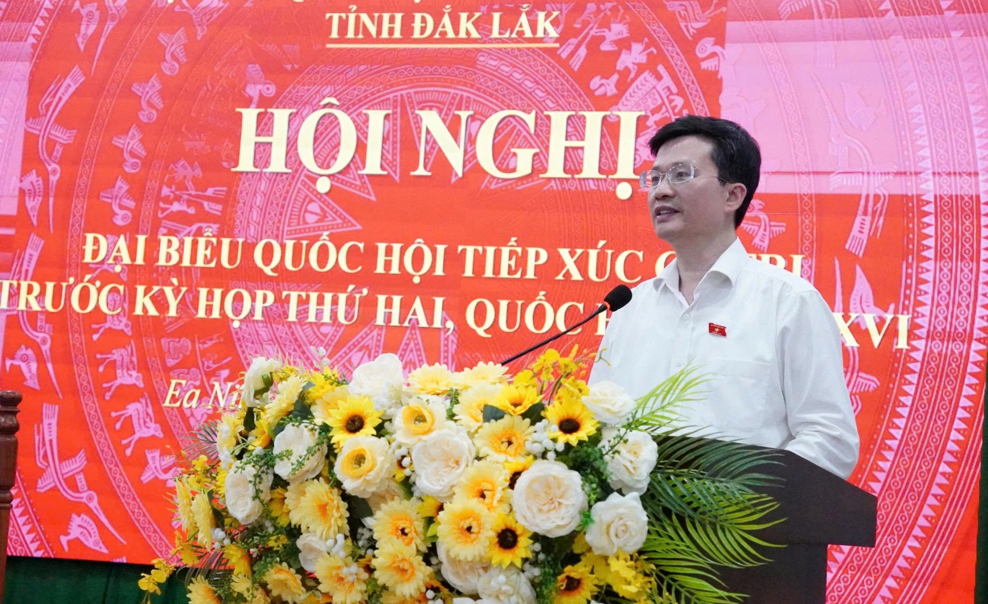 Đoàn ĐBQH tỉnh tiếp xúc cử tri các xã Ea Ning, Dray Bhăng, Dur Kmăl