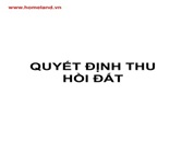 Quyết định thu hồi 6.703.125 m2 (670,30 ha) đất của Công ty TNHH Tiến Phú xã Đắk Nuê, huyện Lắk