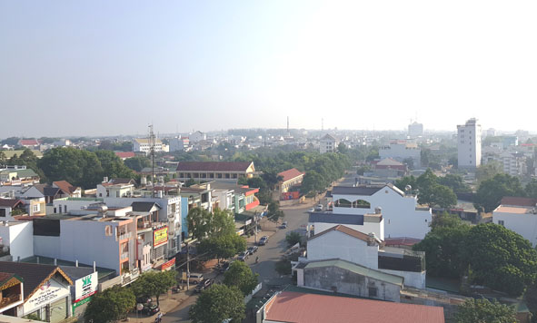 Báo cáo tình hình phát triển đô thị tỉnh Đắk Lắk năm 2016.