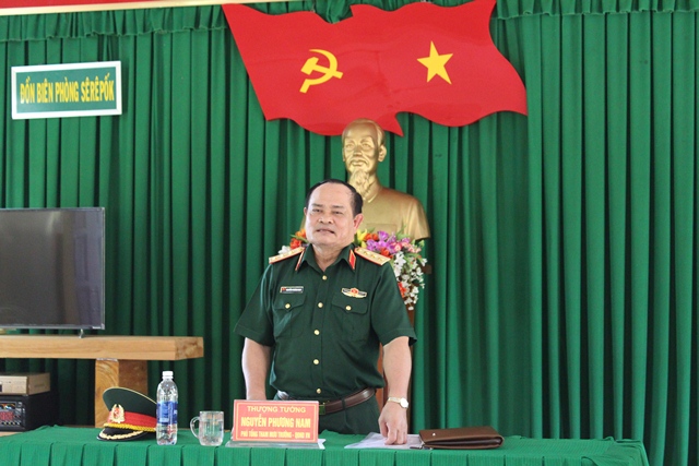Bộ Tổng Tham mưu kiểm tra công tác SSCĐ Đồn Biên phòng Sê Rê Pốk, Bộ đội Biên phòng tỉnh Đắk Lắk
