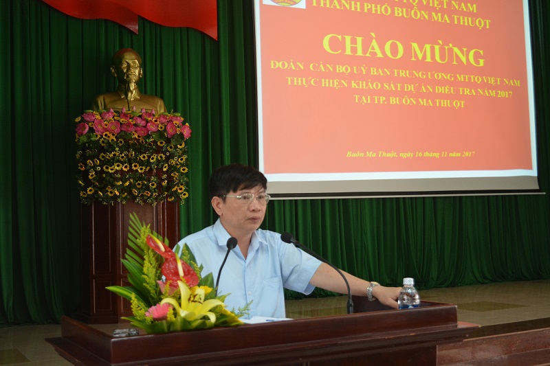 Khảo sát thực trạng MTTQ Việt Nam “Đại diện bảo vệ quyền và lợi ích hợp pháp, chính đáng của nhân dân”.