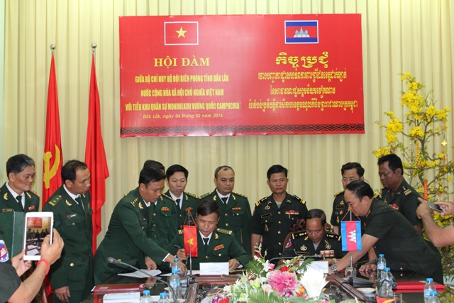 Tổng kết các nội dung hợp tác với tỉnh Mondulkiri – Campuchia trong năm 2017
