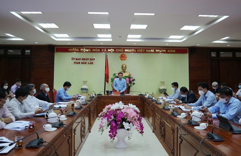 A meeting to review the specific mechanisms and policies for the construction and development of Buon Ma Thuot City to 2030, with a vision to 2045
