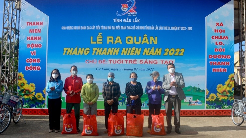 Dak Lak Province’s Youth Union launches the Youth Month in 2022