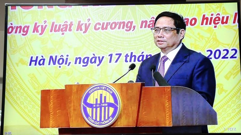 Prime Minister Pham Minh Chinh: Raising the level of statistics so that data can really 'talk'