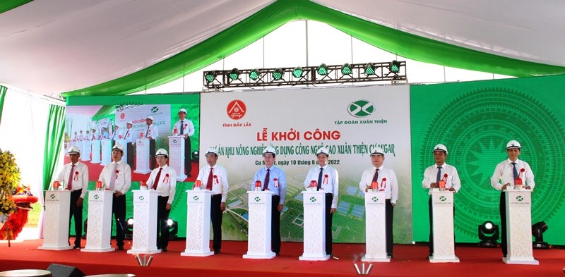 The groundbreaking ceremony of Xuan Thien - Cu M'gar Hi-tech Agricultural Zone