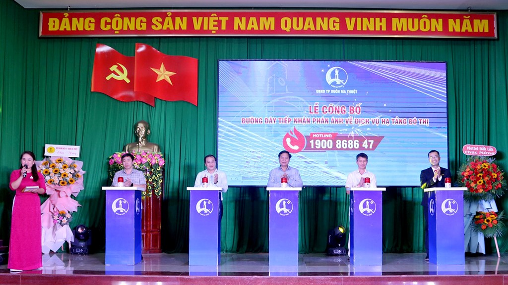 Buon Ma Thuot City launches Hotline 1900.86.86.47 to receive complaints about urban infrastructure services