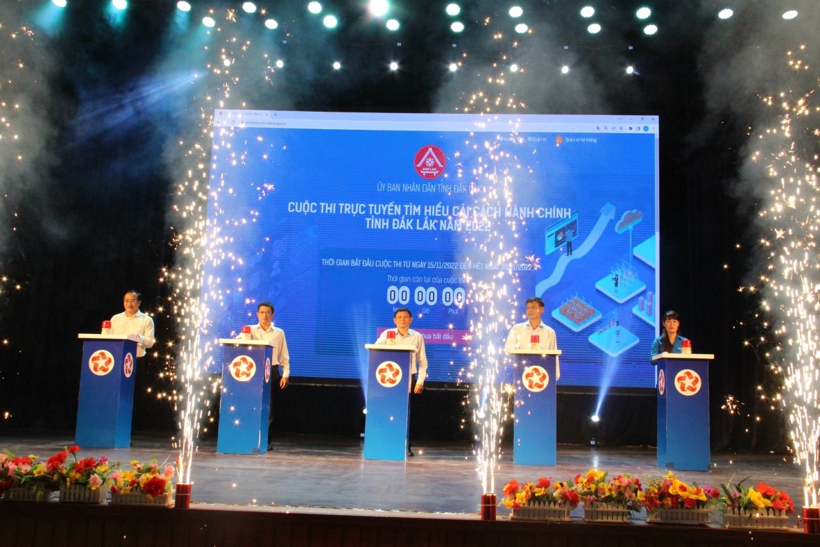Dak Lak launched an online competition on administrative reform in 2022