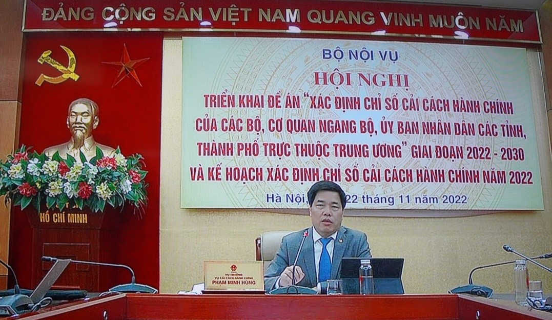 Implementing the project to determine the administrative reform index for the period 2022 - 2030