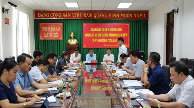 Evaluate the results of implementing the regulations of the Party Central Committee Secretary