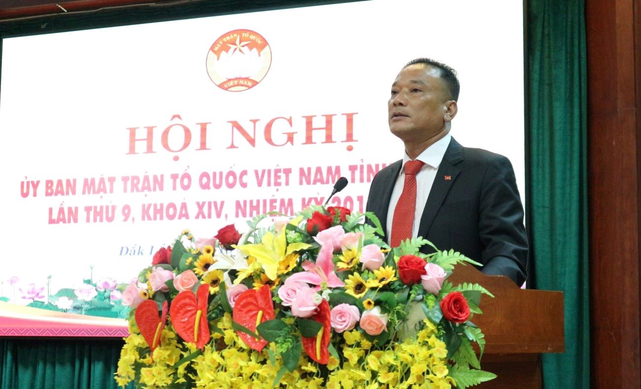 The 9th Conference of the Vietnam Fatherland Front Committee of Dak Lak Province, 14th term, for the period 2019-2024