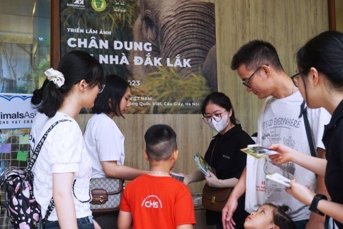 Photo exhibition "Portraits of Domestic Elephants in Dak Lak" held in Ha Noi