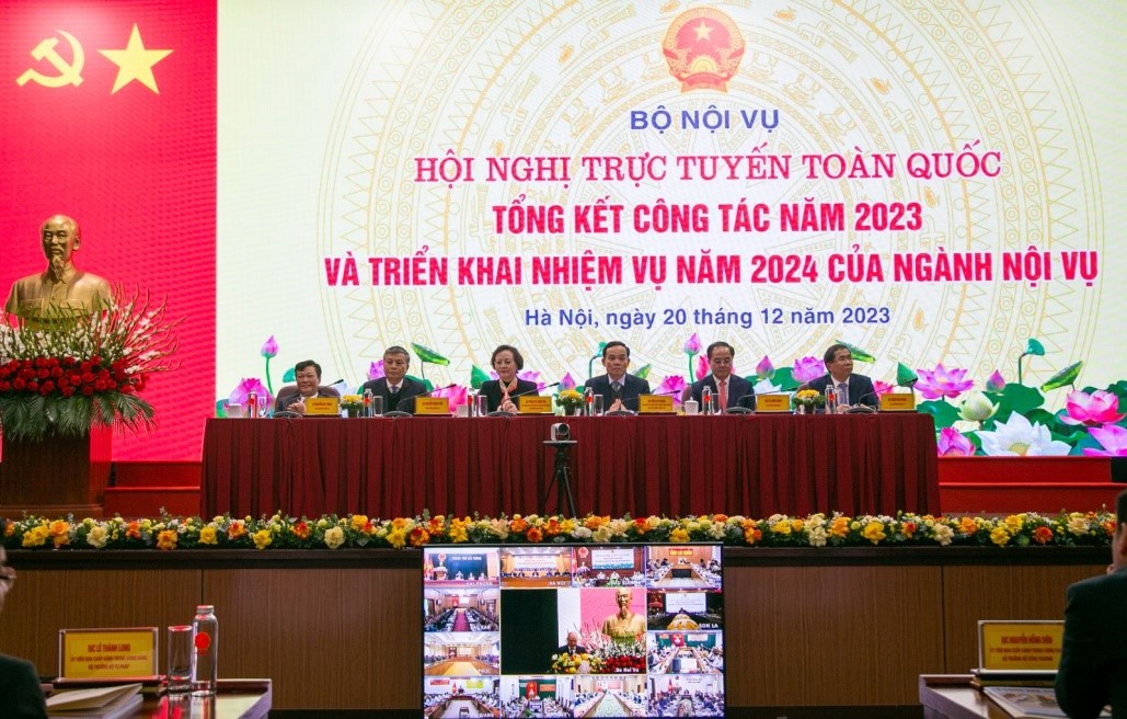National Online Conference to Summarize Internal Affairs Work in 2023