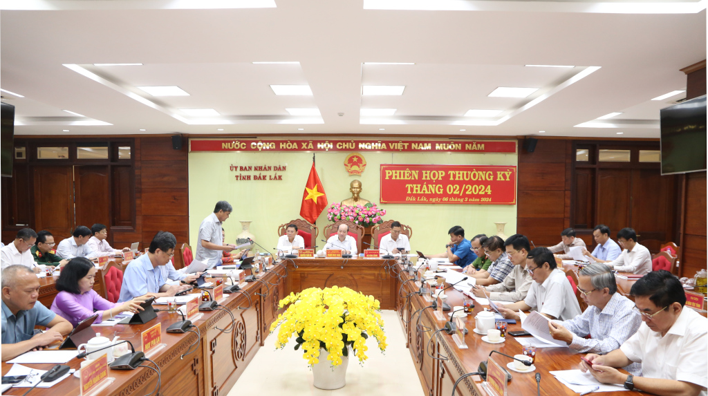 Regular meeting of the Provincial People's Committee in February 2024