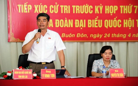 Delegation of Provincial National Assembly Deputies meets voters in Buon Don district