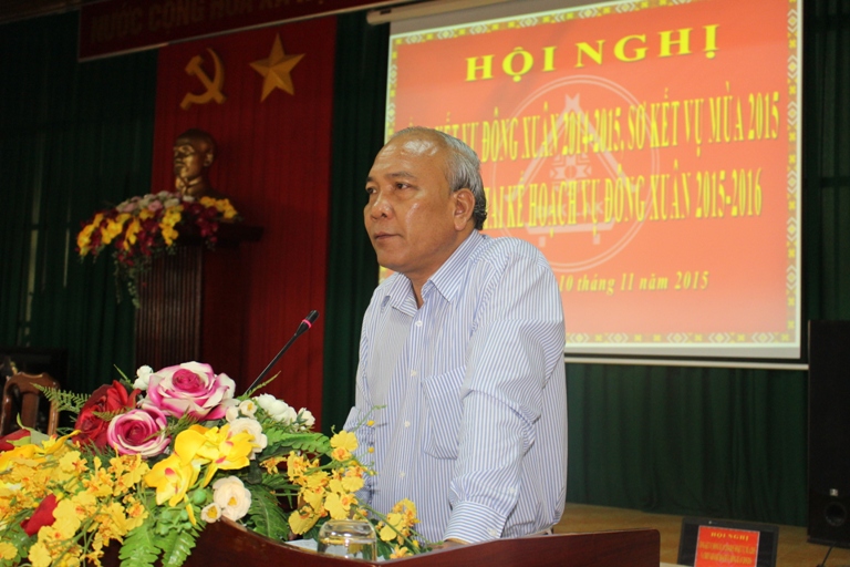 Hội nghị tổng kết sản xuất vụ Đông - Xuân 2014 - 2015 và triển khai kế hoạch trong niên vụ mới.