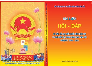 Xuất bản tài liệu Hỏi - Đáp về bầu cử đại biểu Quốc hội khóa XIV và đại biểu HĐND các cấp nhiệm kỳ 2016-2021