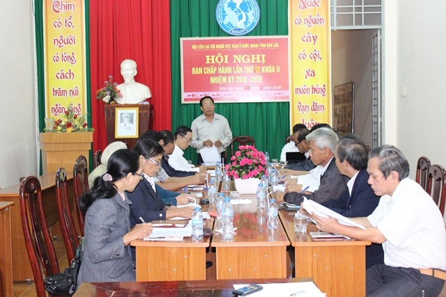 Hội Liên Hội lạc với người Việt Nam ở nước ngoài tỉnh Đắk Lắk tổ chức Hội nghị tổng kết năm 2015