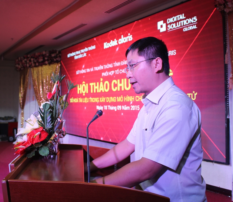 Hội thảo chuyên đề Số hoá tài liệu trong xây dựng mô hình chính quyền điện tử.