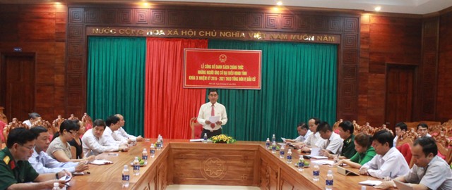 141 người ứng cử đại biểu HĐND tỉnh khóa IX, nhiệm kỳ 2016-2021