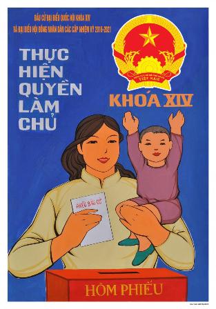Triển lãm Tranh cổ động tuyên truyền bầu cử đại biểu Quốc hội và đại biểu HĐND các cấp