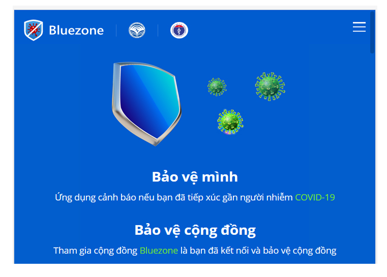 Hãy cài ứng dụng “Khẩu trang điện tử” Bluezone để phòng dịch Covid-19